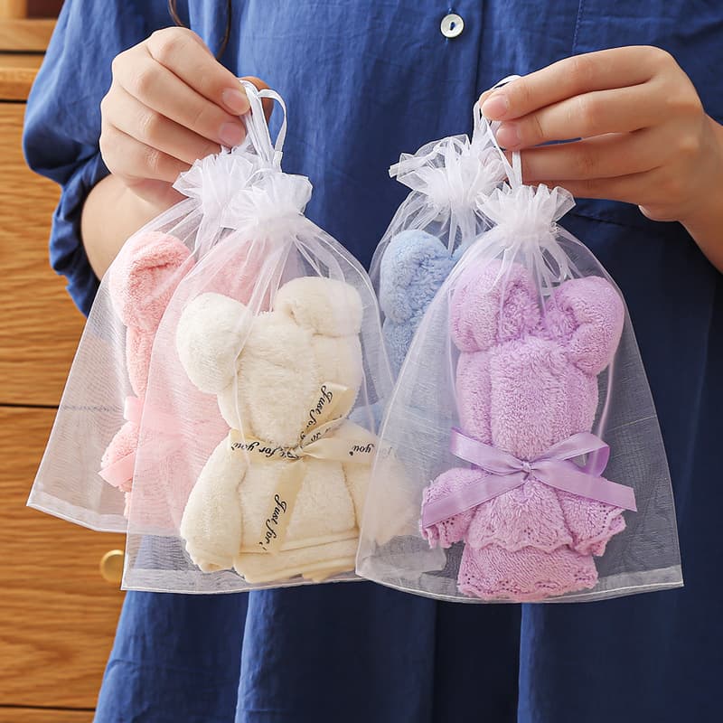 Bear Towel - Souvenir, Kindergarten Gift, Opening Event Small Gift, Bear Towel Wholesale Gift Towel