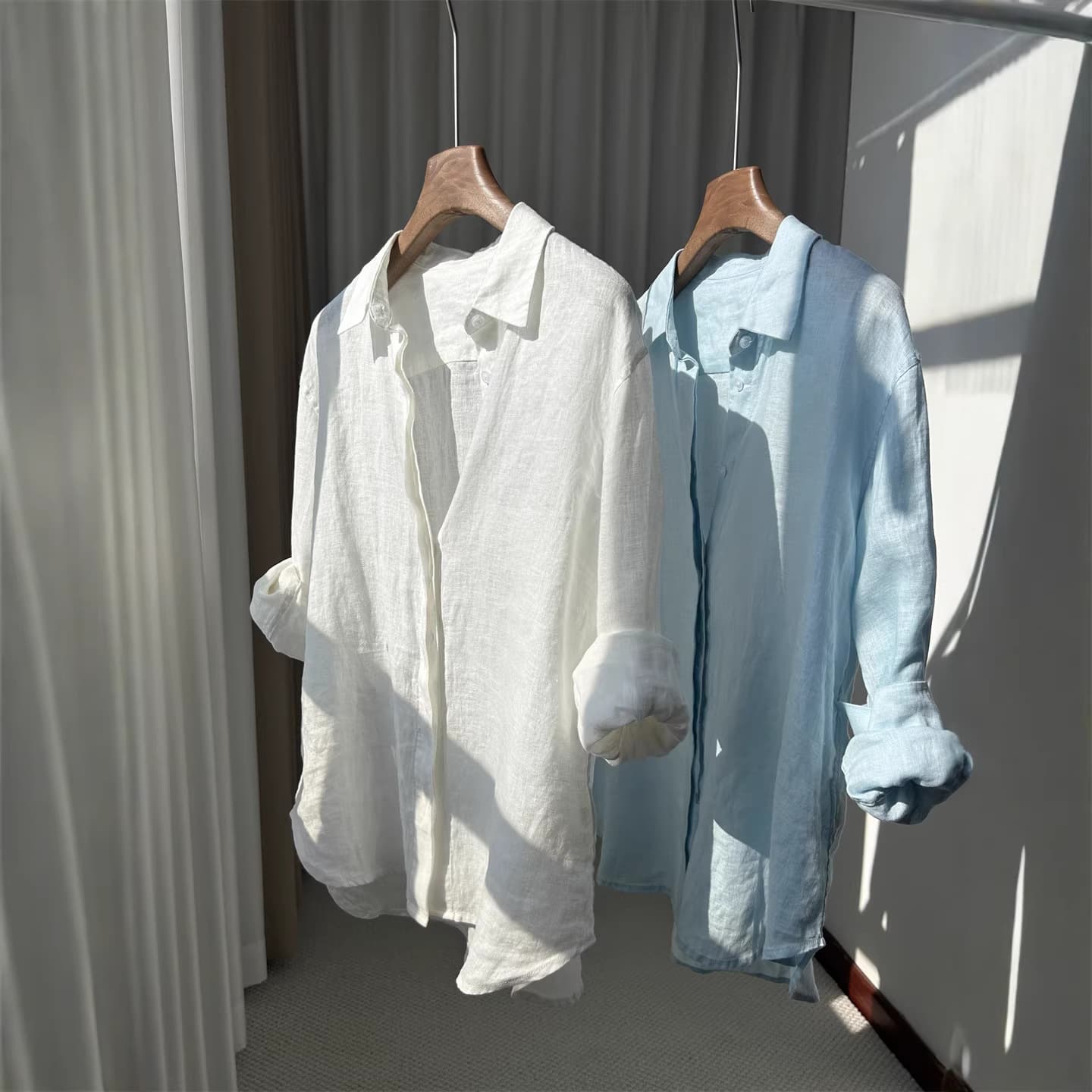 Linen Shirt 2026 Summer Classic Solid Color Casual Relaxed Lazy Style Shirt Office Blouse for Women