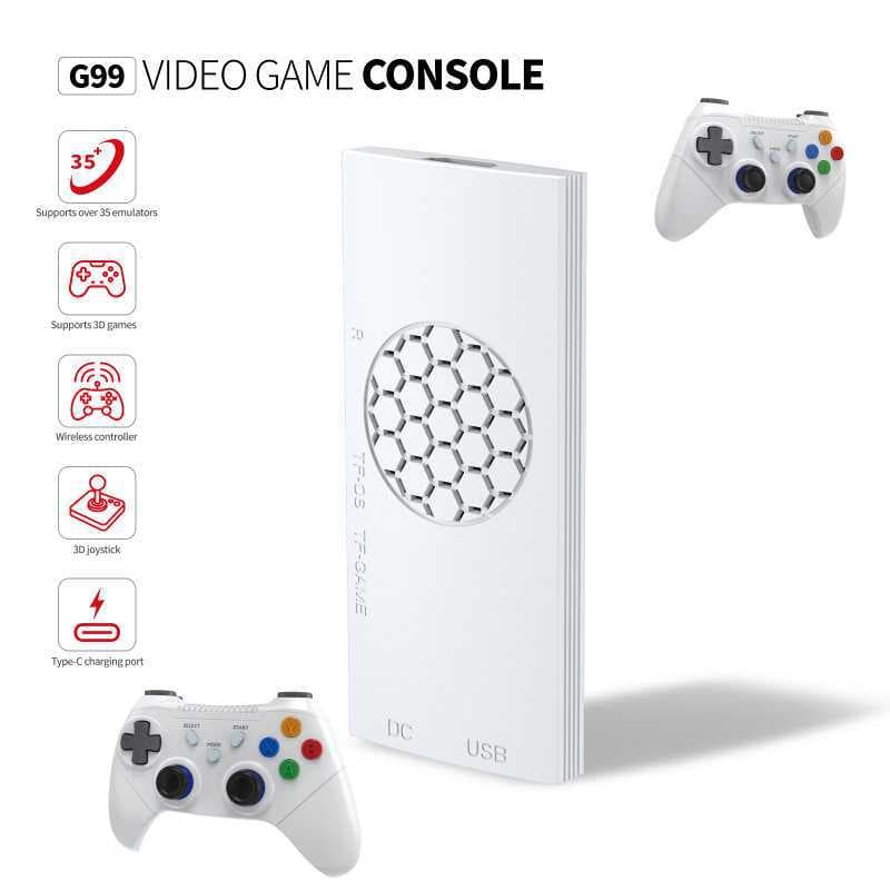 New G99 TV Game Console Home 4K HD 3D Retro Dual Joystick Controller PS2 PSP Game Console