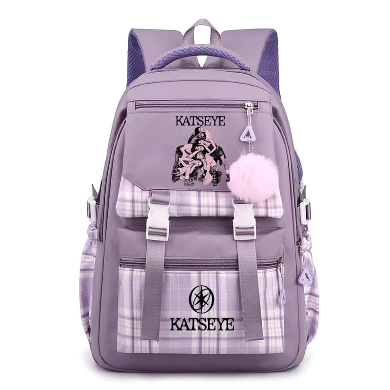 New European and American singer Katseye peripheral backpack student school bag singer Katseye school bag