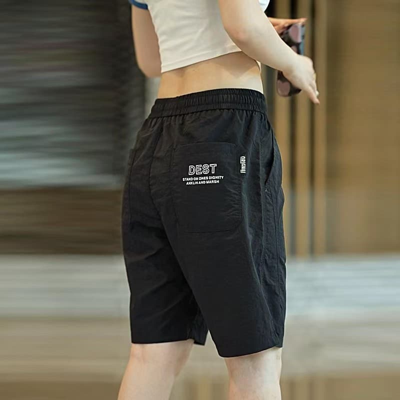 Summer Men's Simple Classic Casual 5-Inch Shorts, Youth Street Style Loose Comfortable Elastic Waist Shorts