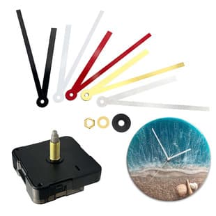 Cross-border 12-inch Wall Clock Movement Long Thread Clock 1CM Thick Board Clock DIY Clock Hands 5 Color Design New Chinese Style