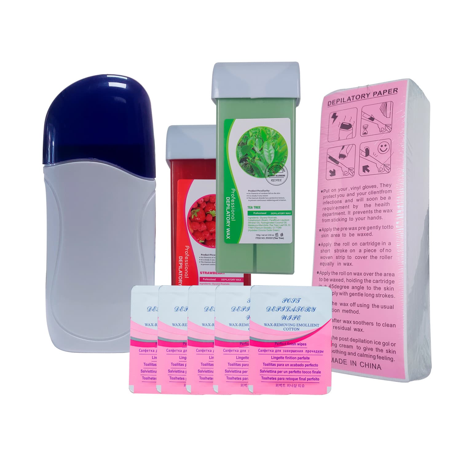 Strip Wax Hair Removal Machine, Wax Bead Melter, Wax Warmer, Wax Strips, Sugar Wax, Care Lotion Set