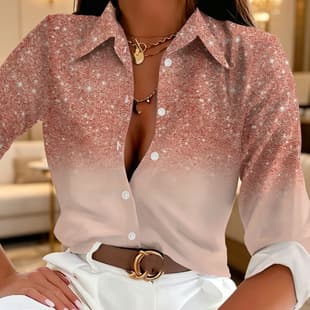 New Style Long Sleeve Blouse 3D Printed Plaid Shirt Women's Direct Sales Long Sleeve Top for Export