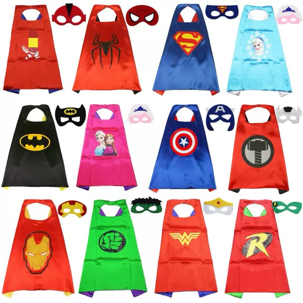 Children's Day Performance Marvel Hero Cape Batman Superman Captain America Ultraman Cape Mask