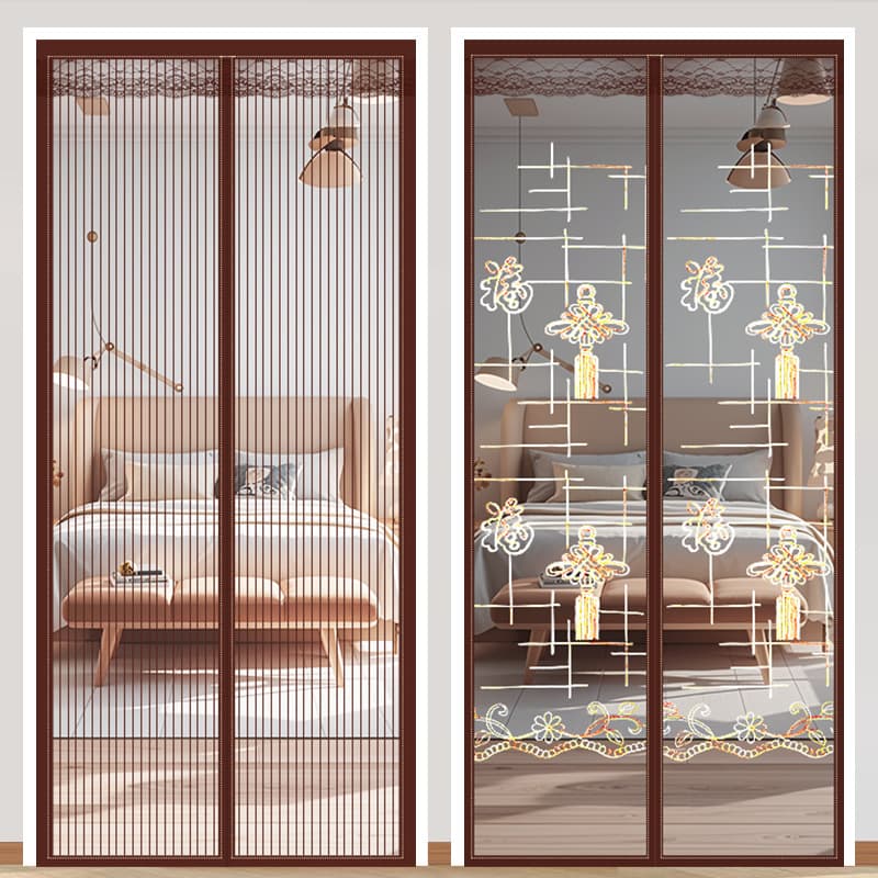 High-End Anti-Mosquito Door Curtain Without Punching Velcro Summer Household Partition Curtain Privacy Mosquito Net Magnetic Screen Window Net Anti-Fly