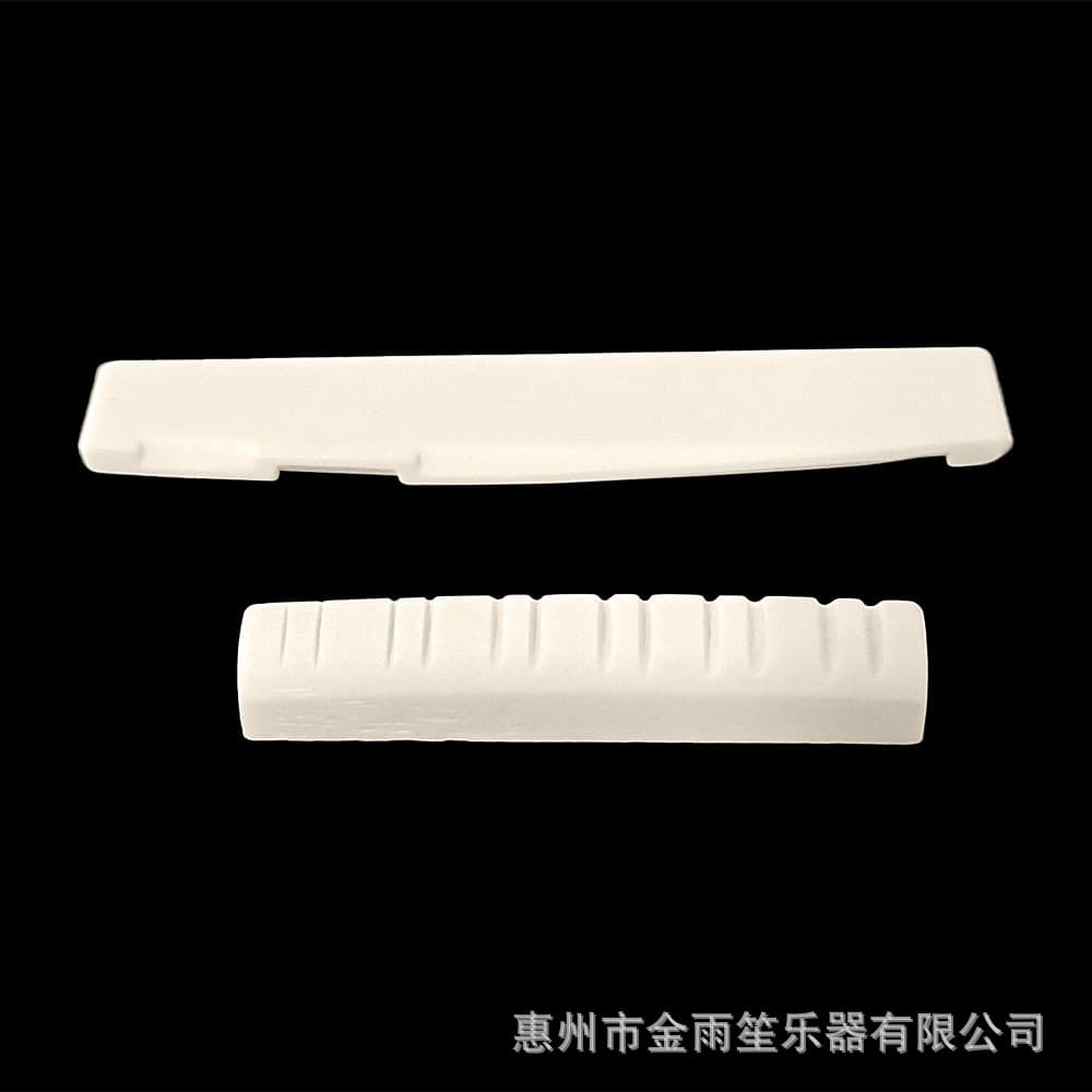 Acoustic Guitar Folk 12-String Guitar with Bone Upper and Lower Saddles. Upper Saddle 48*6*8/8.5, Lower Saddle 76*3*13