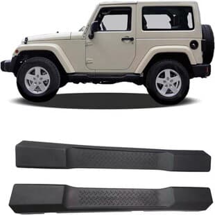 For 07-17 JK Wrangler Side Step, OEM Style Side Step Off-Road Accessories Side Rail, 2-Door