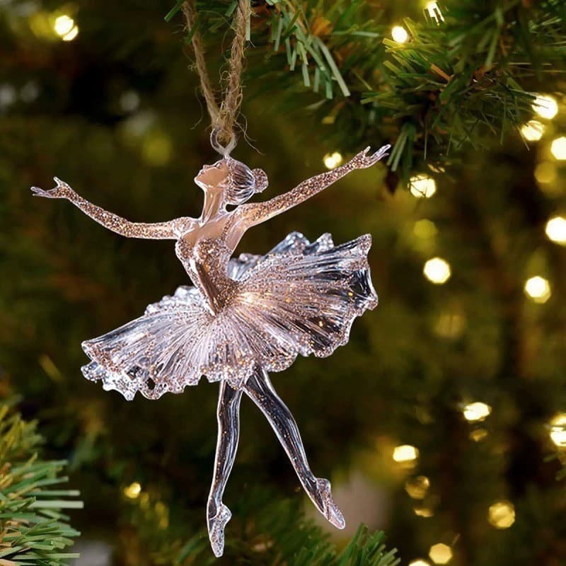 Cross-border Hot Selling Sparkling Ballerina Christmas Decoration