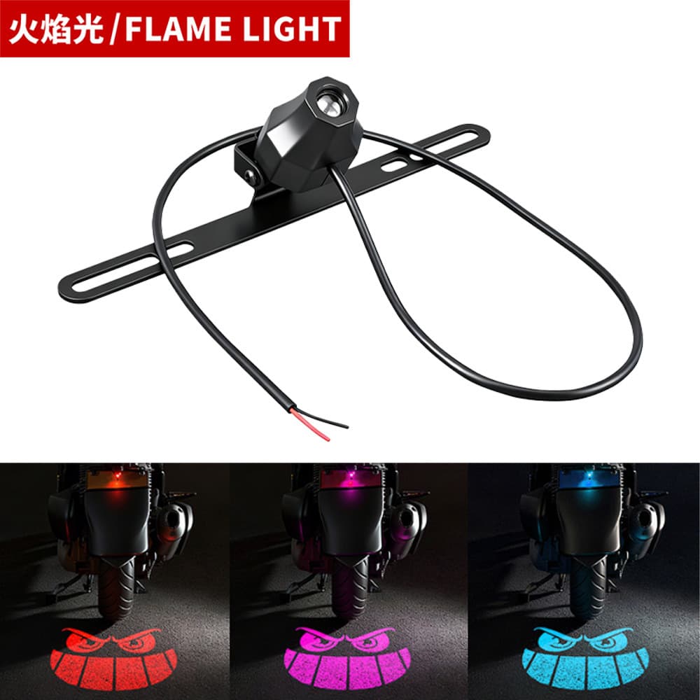 New Motorcycle Projector Lamp, Electric Vehicle Floor Lamp, Rear Projector Lamp, LED Lamp, Ambient Light, High-Brightness Warning Light
