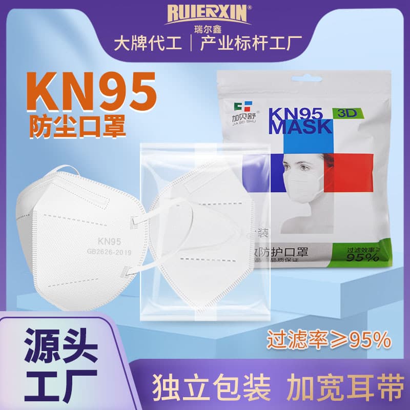 Gabeshu Adult Disposable 5-Layer KN95 Protective Mask 3D Standalone Pack Dust Mask Factory Wholesale