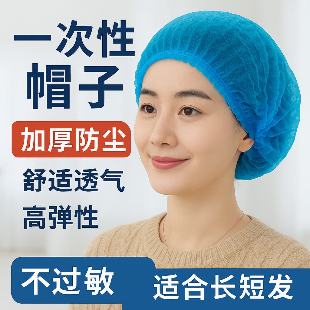 Food Factory Disposable Cap Food Cap Strip Cap Hair Net Beauty Salon Kitchen Head Cover Food Factory Special