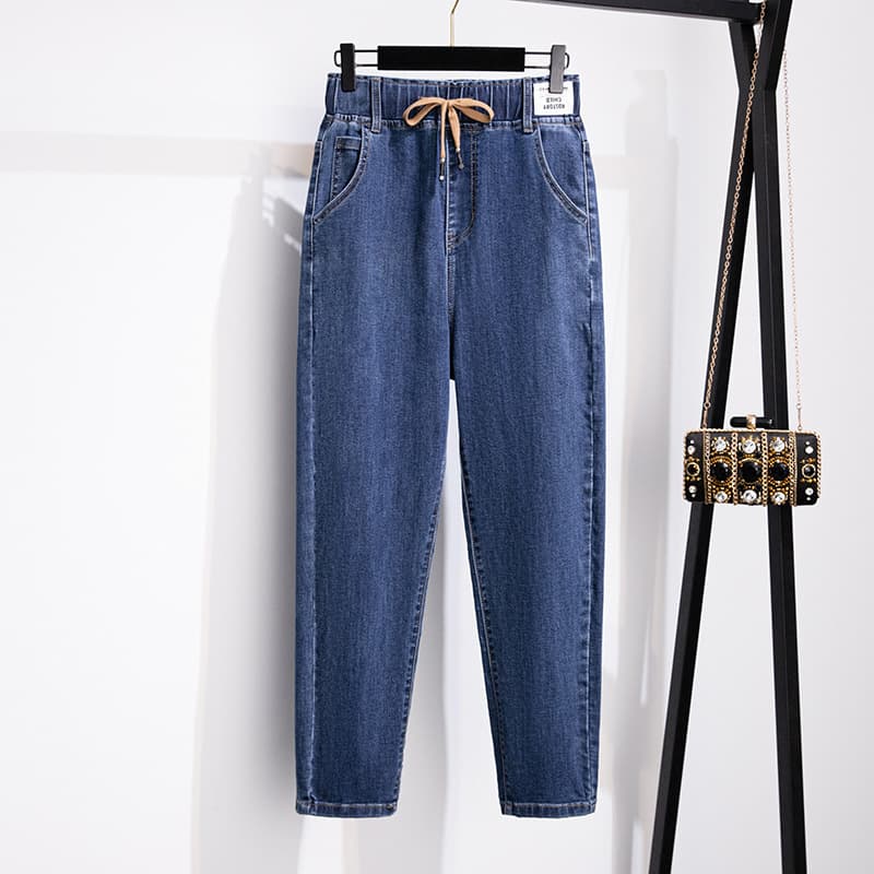 Plus Size Women's Jeans (200/300 lbs), High Waist, Slimming, Casual, Loose Fit, Dad Pants (3109)