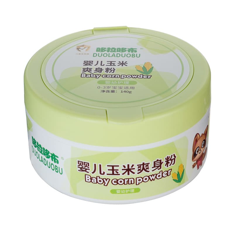 Duoladuobu 140g Baby Corn Skin Care Talcum Powder, Prevents Diaper Rash, Children's Refreshing Corn Powder 6282