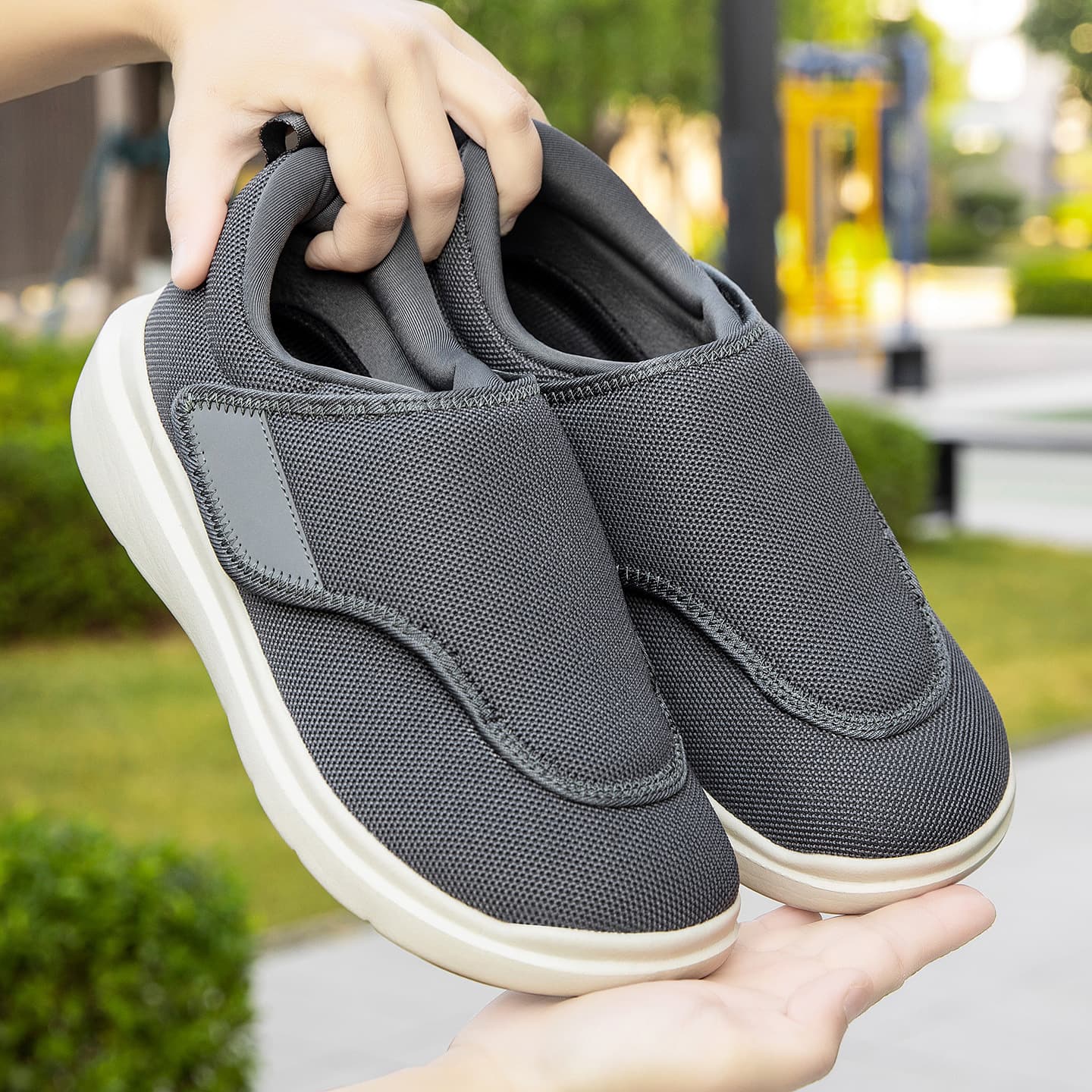 Cross-border large size 46 mesh walking shoes for men, widened and fattened feet, fat wide-toe shoes, elderly shoes, fitness walking shoes