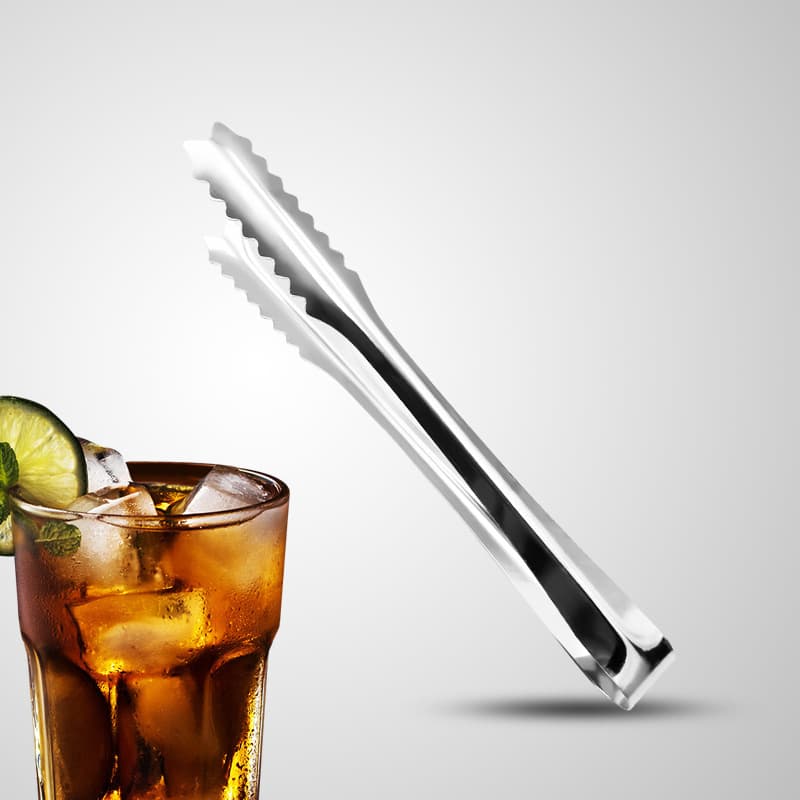 Stainless Steel Ice Tongs Food Tongs Bar KTV Ice Pick Food Tongs Fruit Sugar Cube Tongs Wholesale