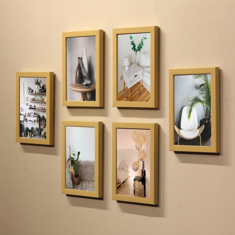 Photo wall decoration, no-drill photo frame wall hanging combination, photo printing, personalized living room sofa background wall wholesale