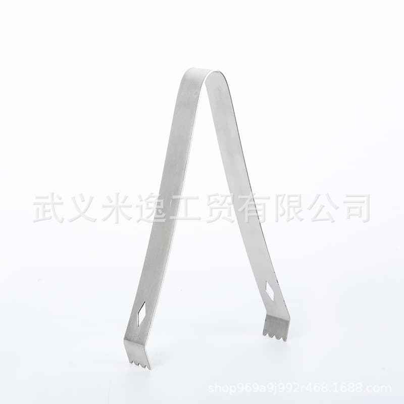 Stainless steel ice clip ice cube clip bar ice clip ice bucket ice clip lemon fruit food clip