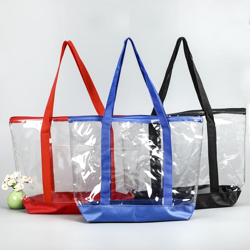 Custom PVC Handbag Transparent Plastic Fashion PVC Shoulder Bag Gift PVC Laser Handbag Wholesale