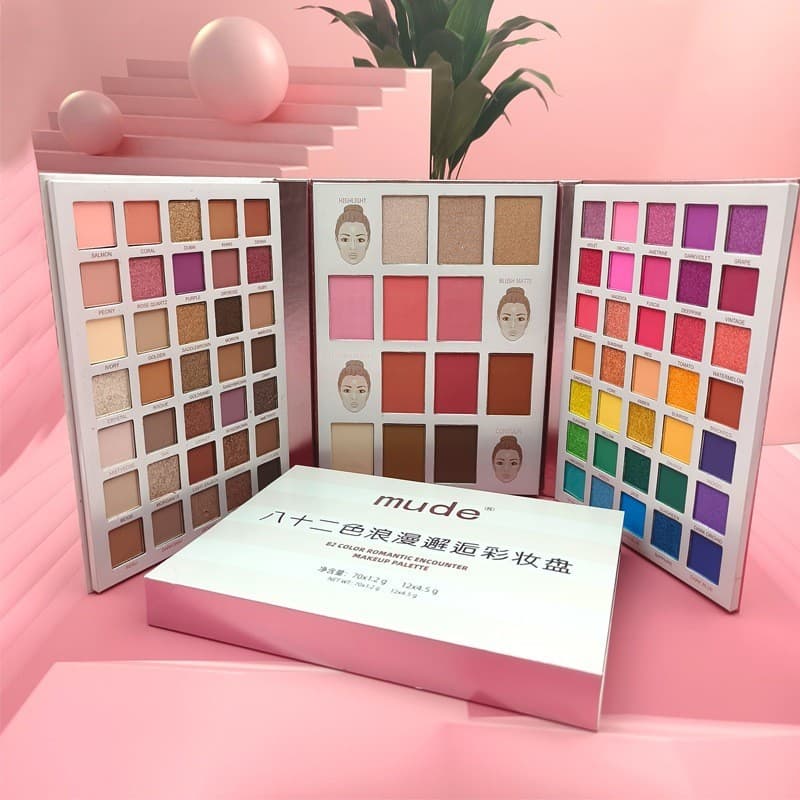 Authentic beauty mude's new 82-color eyeshadow palette, blush, stage makeup, makeup artist's special makeup palette