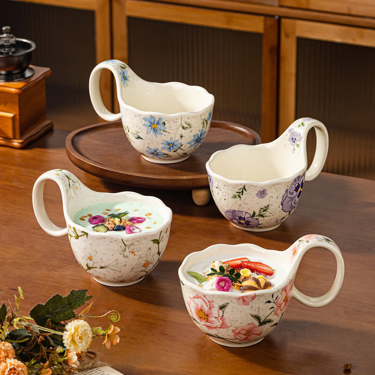 Ceramic Breakfast Cup for Home Use, 2026 New Style Mug, High-End Oatmeal Cup, Milk Cup, Water Cup, Coffee Cup