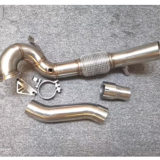 Exhaust pipe head section suitable for Volkswagen Golf R20 MK7 gti