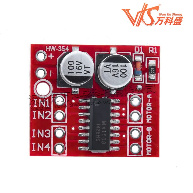 Forward/Reverse PWM Speed Control 2-Channel DC Motor Driver Module Dual H-Bridge Stepper Motor Mini Better Than L298N
