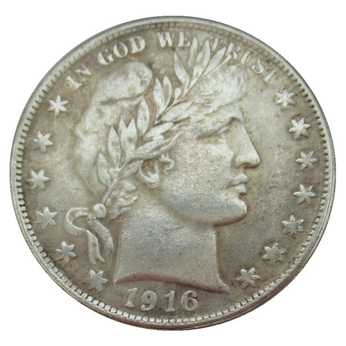 Factory Price Wholesale US Half Dollar Barber 1916 Year Silver-Plated Replica Commemorative Coin