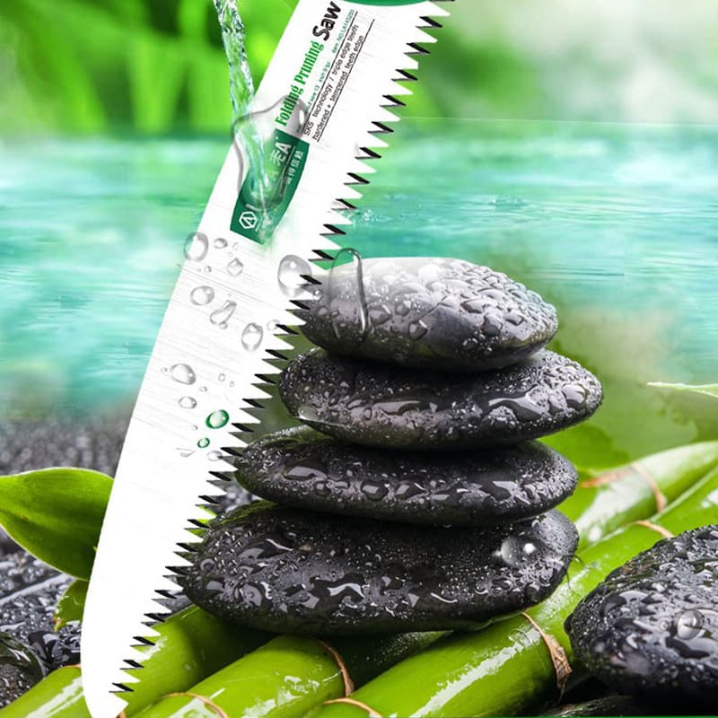 Old A's household folding garden saw blade replacement, outdoor hand saw blade with three-sided toothed SK5 sharp and fast saw blade.