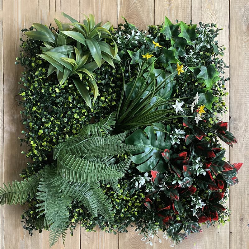 Wholesale UV-resistant artificial turf for outdoor plant walls, landscape greenery, living room decoration, and simulated Sedum lineare.