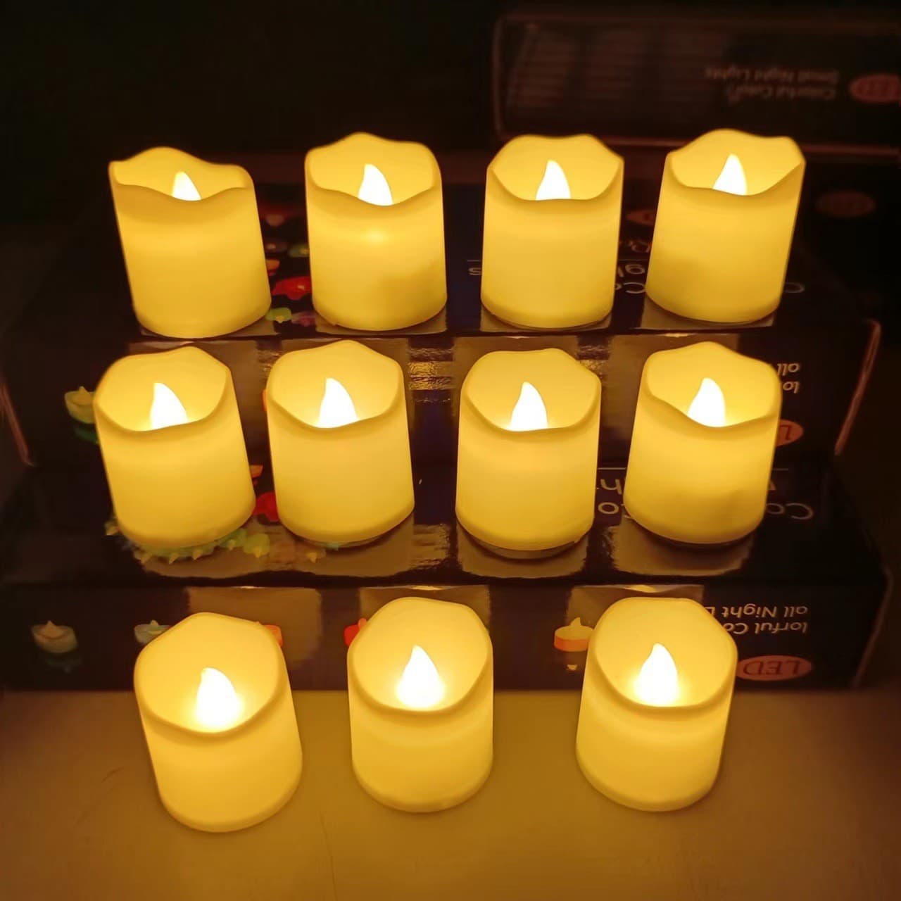 Factory Stock Wave Electronic Candle Light LED Electronic Candle Romantic Creative Proposal Wedding Electronic Candle