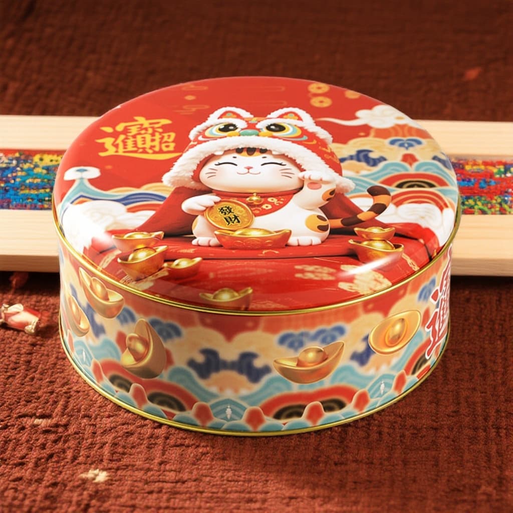 Cookies In Stock Gift Cookies Candy Round Wedding Candy Cookies Tin Box Handmade Crispy Candy Little Bear Snowflake Candy