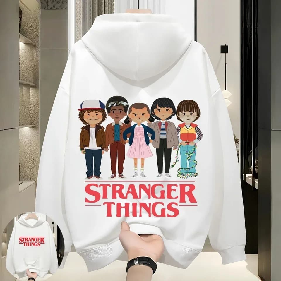 【Cross-border EU Size】Stranger Things 2026 Hellfire Club Monster Fashion Hoodie - Matching Family and