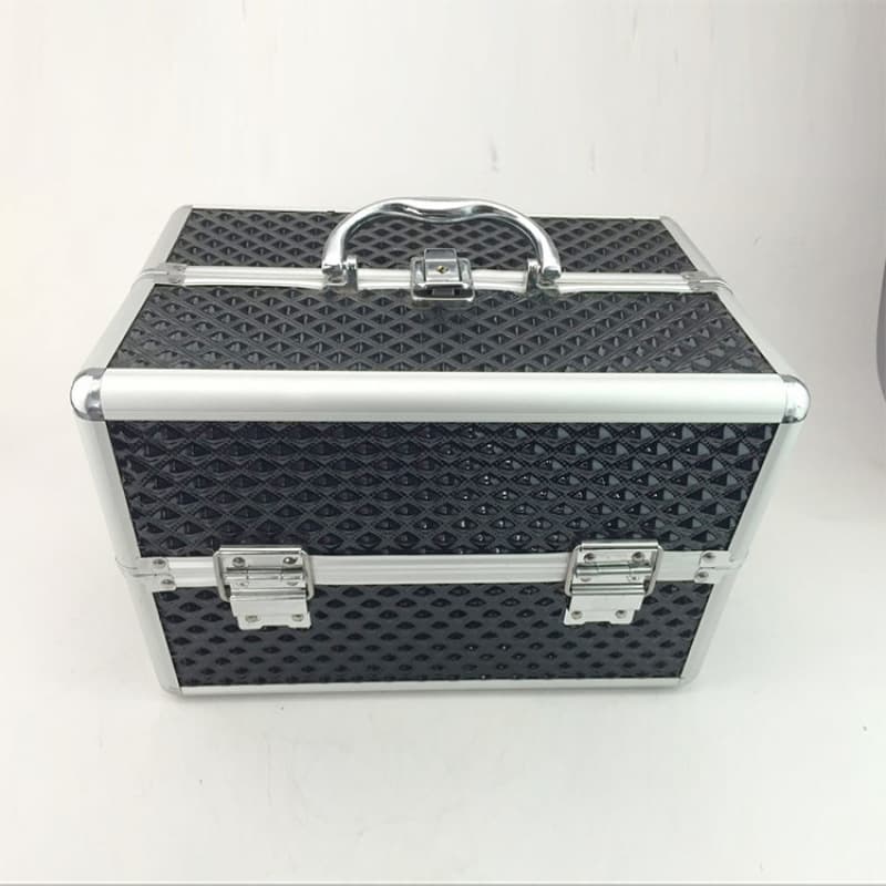 Professional Single-Lock Makeup Case Tool Box Makeup Bag Double-Open Makeup Case Three-Layer Large Makeup Case Bag Wholesale