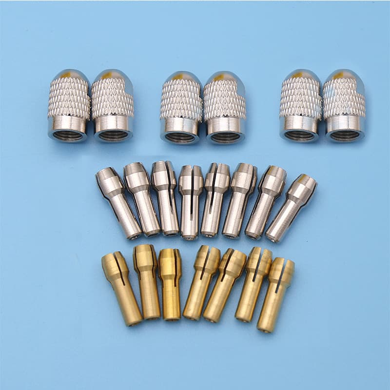 Electric Grinder Chuck, Copper Chuck, Four-Jaw Chuck, Tail Diameter 4.8/4.3mm, Grinder Chuck Core Set, Grinder Accessories