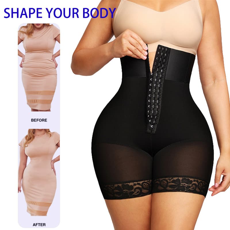 High-Waist Elastic Waist Slimming Abdomen Pants Big Size Shapewear Pants Cross-Border Popular Butt-Lifting Tummy Control Underwear