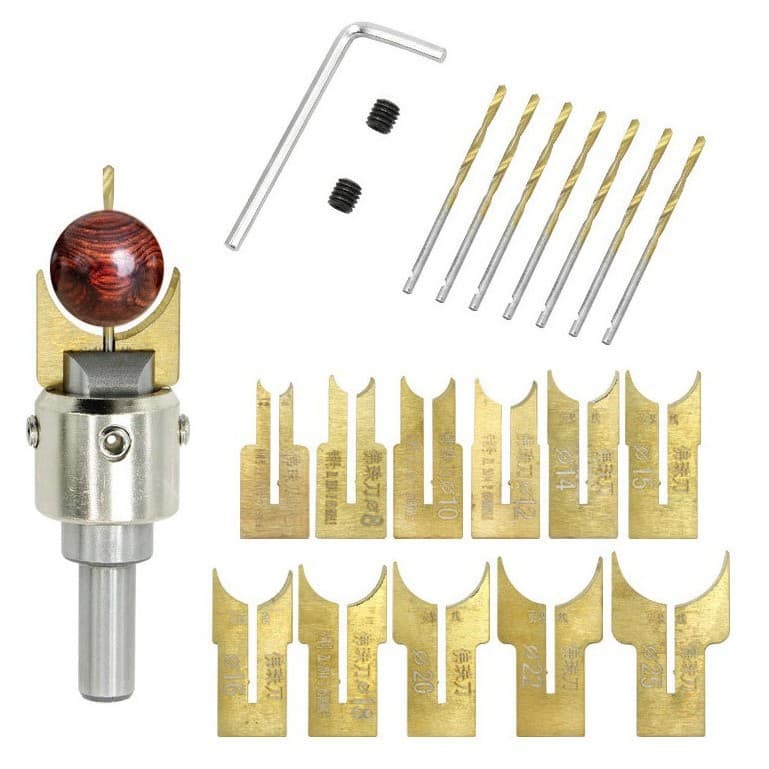 Bead Woodworking Round Bead Knife Buddha Bead Knife Alloy Tool Wood Bead Ball Split Buddha Bead Knife