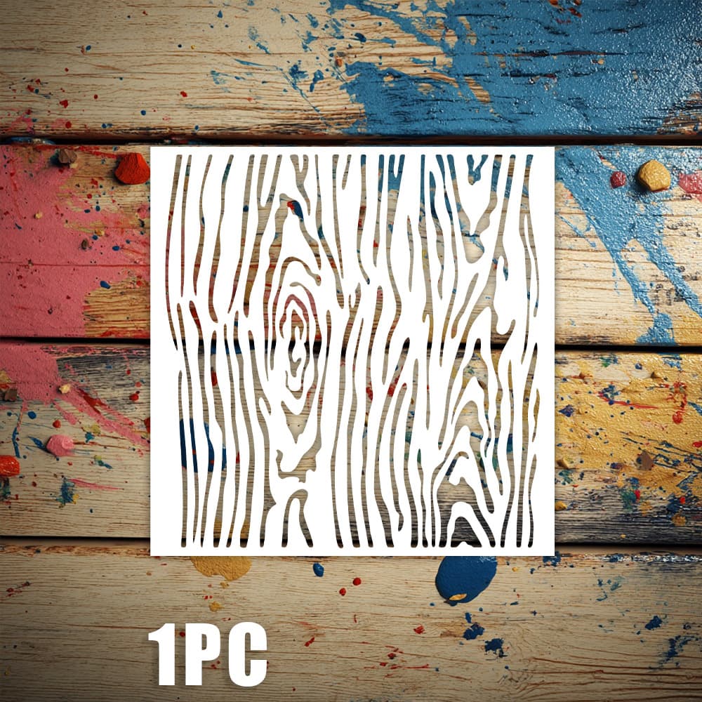 Painting Template Wood Grain Pattern Cross-Border Hot Selling Drop Shipping Painting Stencil Wall Painting Hand Account Decoration Masking Wholesale