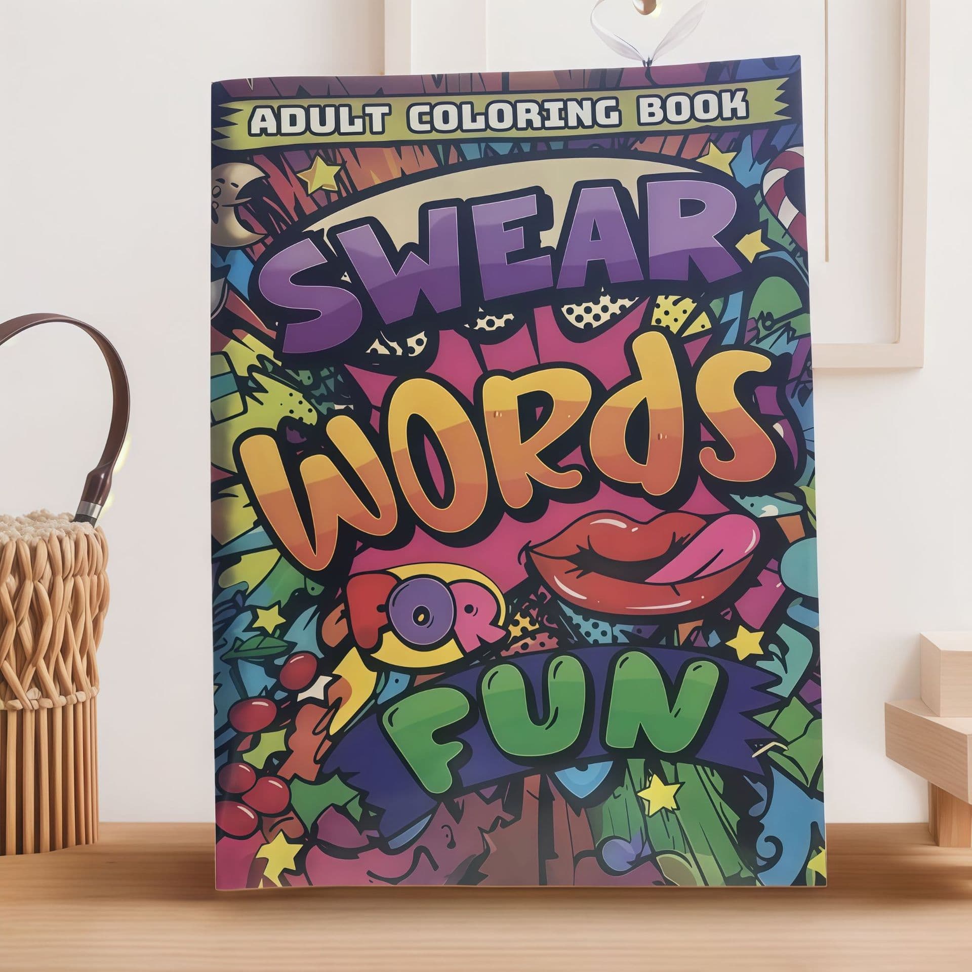 Cross-border Drawing Book SWEAR WORDS Graffiti Sketchbook Coloring Book TEMU Hot Selling In Stock Direct Shipping Free Shipping