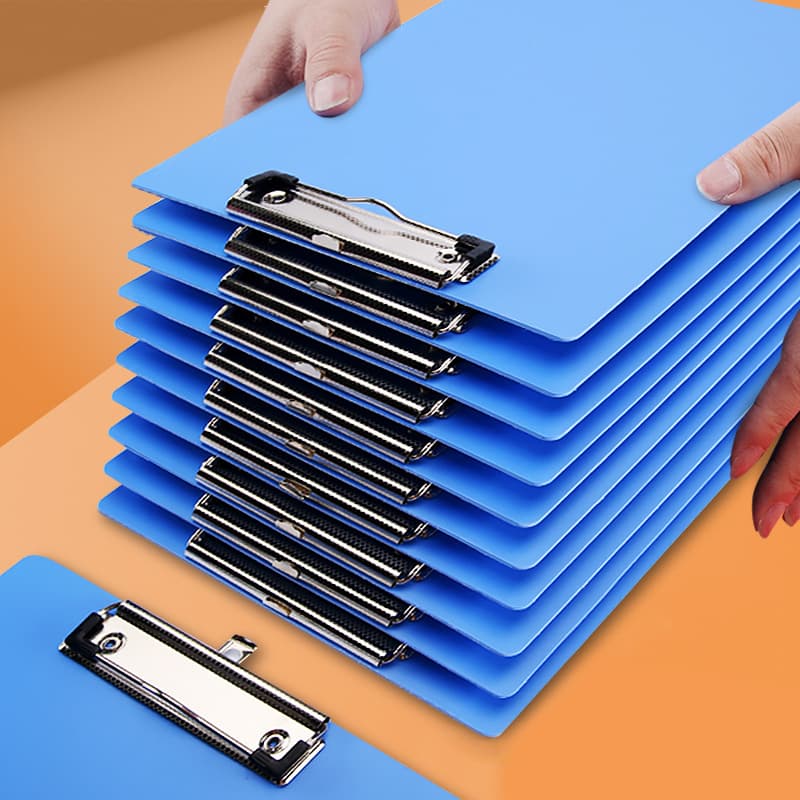 Huajie manufacturer wholesale thickened plastic A4 copy board PP folder hanging menu clip writing pad plywood