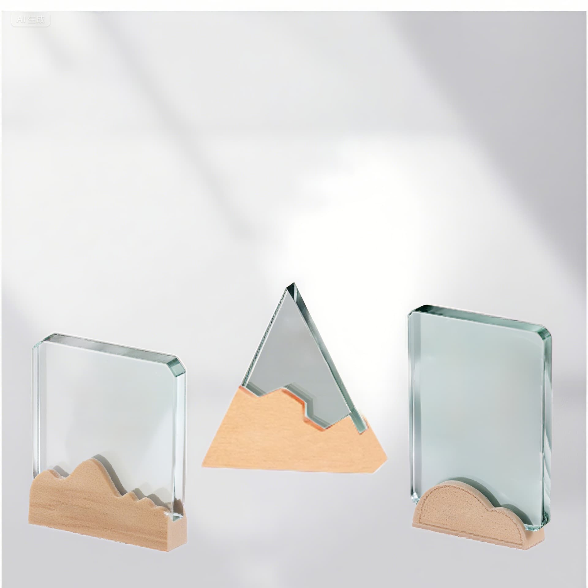Creative Transparent Wooden Crystal Trophy Crafts, Business Gifts, Annual Meeting Awards, Decorative Ornaments Manufacturer Wholesale
