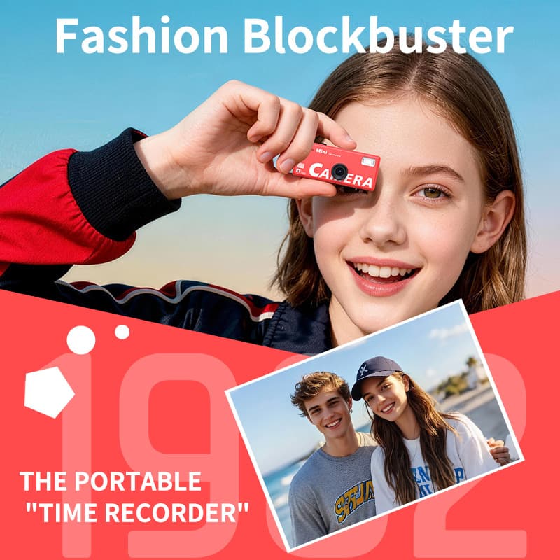 Cross-border Thumb Pocket Camera for Students, Sports Mini Camera, Kids Keychain Small Portable Camera