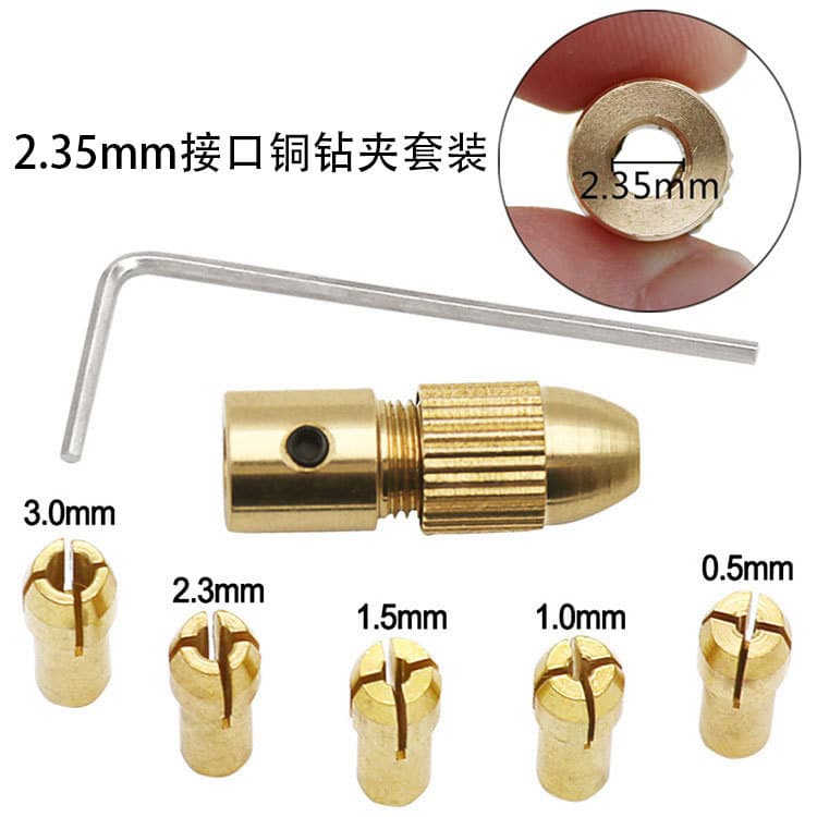 Mini Micro Drill Chuck Hand-Tightened Small Motor Chuck Electric Grinder Chuck DIY Drill Chuck