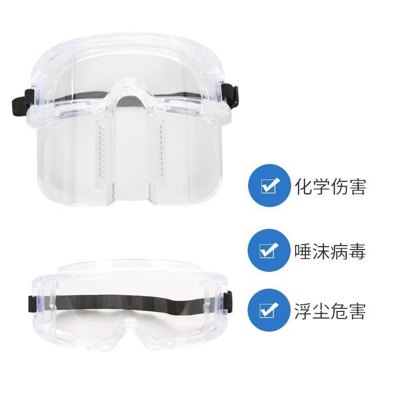Full Face Protective Face Shield, Transparent Anti-Splash Anti-Dust Safety Mask Goggles for Grinding Impact, Kitchen Use