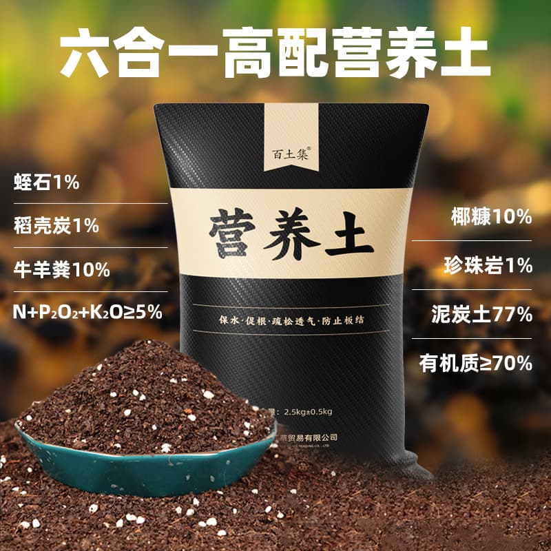 Wholesale substitute nutrition soil for planting flowers and vegetables, suitable for succulent potted plants, universal home gardening soil, customization supported