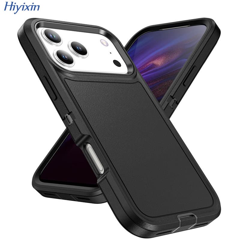 Case for iPhone 17 Pro Max, Apple 17 Air Defender Rugged Protective Cover, 15 Pro Frosted Case