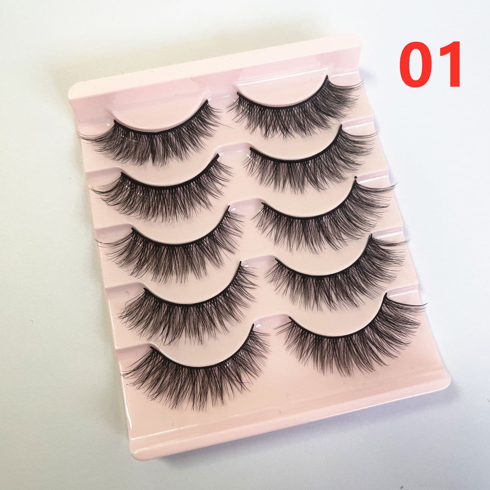 Manufacturer supplies soft hair 3D eyelashes little devil natural false eyelashes 5 pairs of different outfits cos false eyelashes