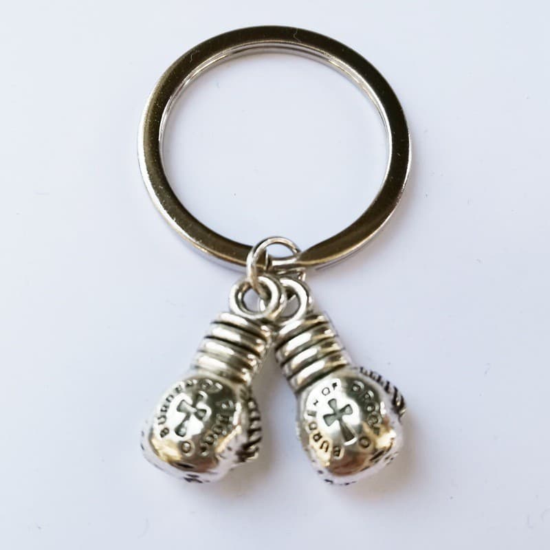 Boxing Glove Pendant Boxer Sports Keychain Men's Fighting Accessory Gift Souvenir