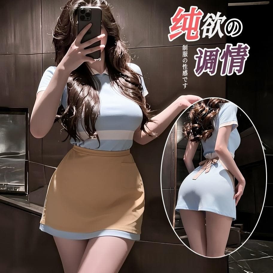 Tiffany large size sexy lingerie maid qqny temptation uniform set cute maid outfit pure desire without taking off flirting