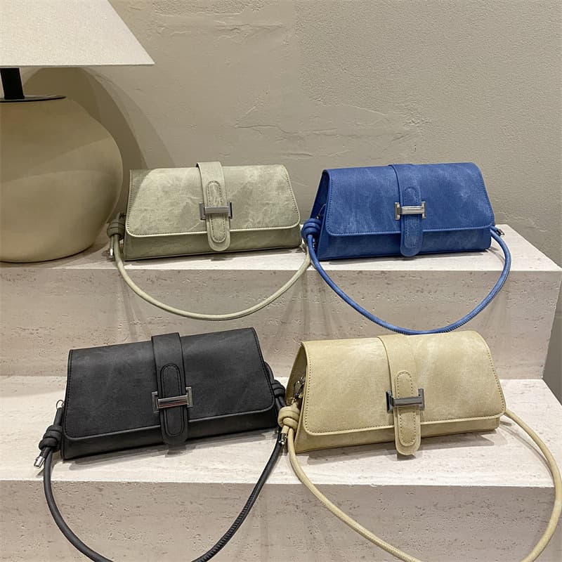 2026 Spring New Fashion Women's Bag Niche Design Casual Small Square Bag Textured Personality Trendy Shoulder Bag